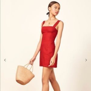 Reformation Cherry Red Dress